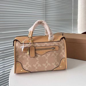 7A Top Handle Designer Boston Bags Ladies Handbag Luxury Designer Handbags C-Print Shoulder Bags Totes Leather Purses Capacity