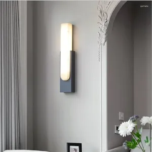 Lampada da parete moderna nordica camera da letto comodino resina lusso LED applique per soggiorno scala sala da pranzo bagno decorazioni per la casa