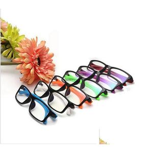 Okulary przeciwsłoneczne ramy mody plastikowa rama przezroczystą soczewki okulary kobiety mężczyźni dekoracyjne okulary odczytowe komputer optyczny OCOS gafas no de dhhl4