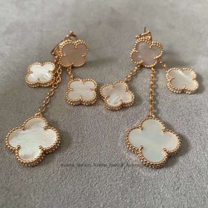 Factory Wholesale Jewelry S925 Sterling Silver Plated 18K Gold Rose Gold Classic Flower Earrings for Women's Jewelry