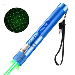 Verde poderoso laser laser laserpointer de alta potência Luz a laser 532nm 5mW Matches de queima de caneta a laser visível