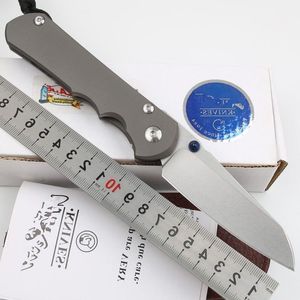 Tanto ferramenta sebenza 21/25 titânio dobrável faca de acampamento d2/s35vn lâmina ao ar livre reeve edc sobrevivência caça chris stdnw