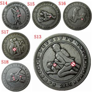 1880-cc Sexy Hobo Coins USA Morgan Dollar Hand Crafts Copy Coins Crafts Metal Grenhos Especiais