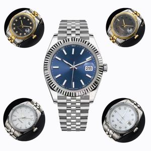 Automatikwerk 36/41 MM Herrenuhr Mechanik blaues Zifferblatt Uhren Edelstahl super leuchtend 28/31 MM Quarz Damen Paar Stil Klassische Armbanduhren montre