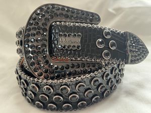 Cinture cintura designer bb simon uomo per donna lucido diamante s nero su blu bianco multicolore con strass bling come regalo cintura in vita