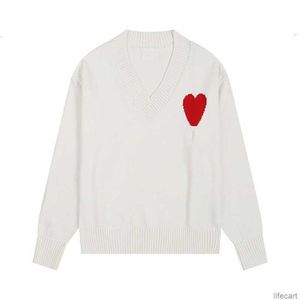 Amiparis SWEATER AM I PARIS KINT JUMPER V SCICK Trendy Designer Pullover Women Coeur Heart Love Jacquard AmisWeater Hoodie Pull Amis Nkue