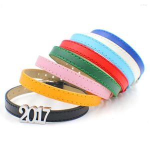 Charm Bracelets 300pcs/lot PU Leather Wristband 8mm Width Strap Watch Band For Slider 600pcs Of Sliders DIY Jewelry