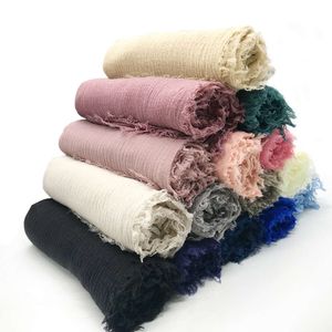 Xale, lenço feminino, lenço, anel Veet, algodão TR, cor única, lenço desenrolado e enrugado