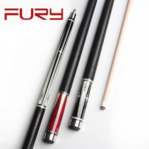 Fury Pool Cue Maple Shaft AK Series with Case, Linen Thread Tec Decal Taco Billar Stick Kit