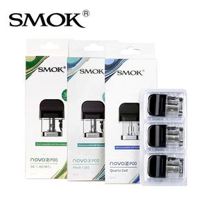 SMOK Novo 2 Pod 2ml Replacement Cartridge with 1.0ohm Mesh Coil 1.4ohm DC MTL 1.4ohm Quartz For Novo2 Kit 100% Authentic