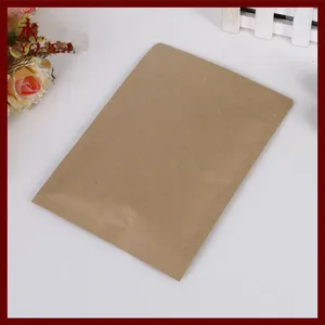 Sacchetti porta gioielli 1000 pezzi 7x10 cm sacchetto di carta Kraft marrone piatto senza finestra, non alzarsi con cerniera/sacchetti con chiusura a zip per regali/tè