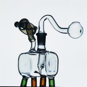 ACOOK tubos Pyrex Hookah Oil Rigs Smoking Bongs Thick Heady Recycler Rig para fumaça