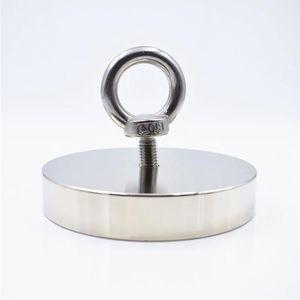 Strong Neodymium Magnet D107mm 550kg fishing salvage holder powerful hole Circular ring hook permanent deep sea Pulling Mount Eohnr