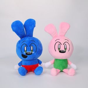 Bambole di peluche Cartoon Peluche Coniglio giocattoli 11.8 pollici Bunny Doll Rosa Blu Riggy Toy Anime Bambole di pezza Regalo di Natale di Halloween