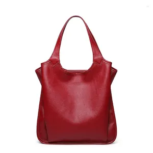 Borse da sera Borsa in vera pelle di mucca Borse grandi da donna invernali da donna Borsa a tracolla rossa da donna 2023 Shopping