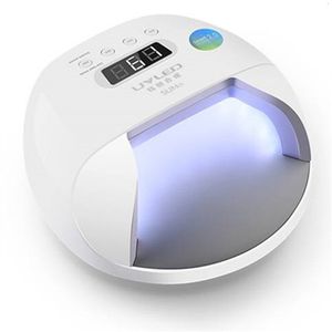 Nageltorkar SUN7 48W UV LED Power Storage Nail Lamp Dubbel Ljuskäll Nagel torktumlare med smart timerminne och sensor med batteri 979 486