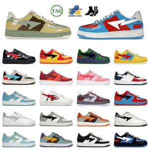 bapesta bape sk8 sta bapestas baped shoes Designer Casual Shoes Men Women Flat Sneakers 【code ：L】 Camo ABC Pink Leather Patent Mens Trainers Loafers