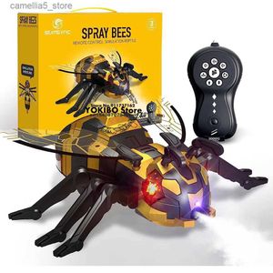 Electric/RC Animals Pilot Control pszczoły dla dzieci zabawki rc pszczoły z muzyką LED światło zdalne roboty kontrolne dla chłopców dziewczyn