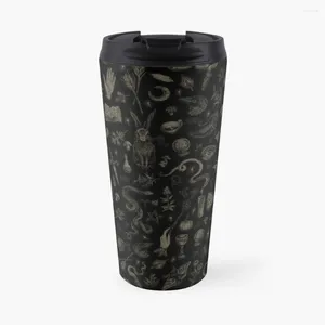Бутылки для воды Just Witch Things (черные и бежевые) Дорожная кофейная кружка Икра лебедя Турецкая чашка