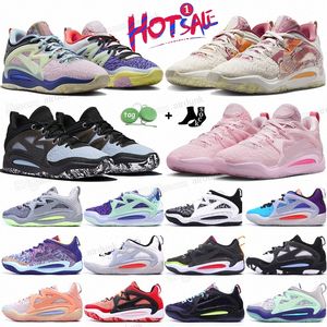 KD 15 Erkekler Basketbol Ayakkabıları Aunt Pearl aimbot KD15 Tasarımcı Eğitmenler Charles Doutit Brooklyn Medyum Mor Siyah Beyaz Olimpiyatlar Altın Madalya Erkek EP Outdoor Sneakers