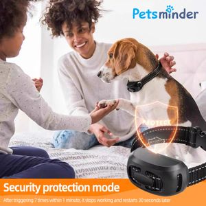 Rechargeable Waterproof Shock Collar for Dogs - Anti-Bark Training Device with Smart Features