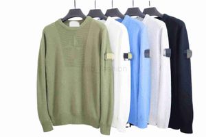 Mäns jackor 2021 Autumn/Winter Stone Simple Solid Thread Halsbindning Par Daglig mångsidig student Casual Knitted tröja Island