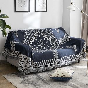 Blankets Nordic Simple Non-Slip Cloth Sofa Cushion Multi-Purpose Blanket Decorative Slipcover Dust Cover On /Plane Blankets 230414