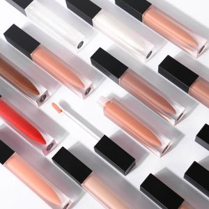 SEM logotipo de alta qualidade moda vegan brilho brilho labial fazendo suprimentos brilho labial plumping baixo moq brilho labial atacado aceite seu logotipo marca própria personalizada