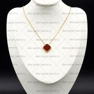 Женские бренд -бренд Clover Colver Designer Jewelry Love Ожерелья 18к золота на латуш