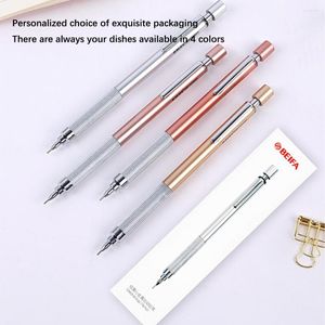 Mekanik Kalem Metal Pens 0 5 7mm Kurşun Boyama Kroki Kalemleri Düşük Yerçekimi Merkezi Kırtasiye Okulu