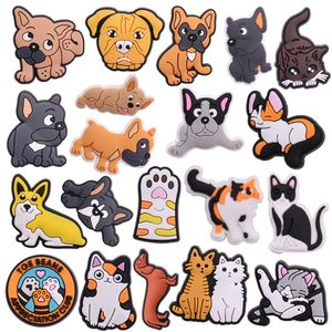 Other 50Pcs White Cat Dog Pvc Sandals Shoes Accessories Croc Buckle Clog Decorations Fit Wristbands Jibz Charms Kids Adt Party Gift Otjbi