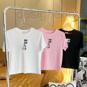 Projektantka koszulki damskiej 23 Summer Treved T Shirt Nowy litera haftowa bluzy projektant t-koszulki żeńskie bawełniane królicz