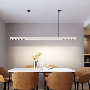 Pendant Lamps Minimalist Kitchen Island Modern Chandeliers LED Long Dining Table Hanging Lighting For Bar Office Home Decor