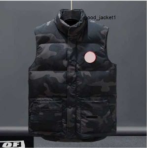 Canda Goose Jackets Designer Down Colete Bolso Zíper Emblemas Homens Downs Casaco Casual Canadian Goose Tops Outwear Múltipla Cor Jaqueta de Ganso 5 KVOG