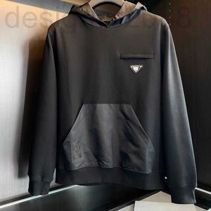 Erkek Hoodies Sweatshirts Tasarımcı Kazak kapüşonlu kazaklar Sonbahar Kış Yeni Ekleme Pamuk Pocket Spor Giyim Üçgen Basit Mizaç Gevşek Kazak BF5Z