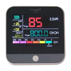 FreeshippingDigital Monitor de Qualidade do Ar Hcho Pm25 Detector Tester Monitor de Gás / Analisador de Gás / Medidor de Temperatura e Umidade Ferramenta de Diagnóstico Rmkao