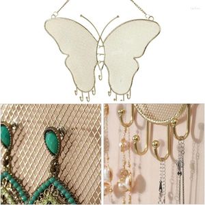 Jewelry Pouches Wall-mounted Display Rack Stands Copper Material Earring Holders For Necklaces