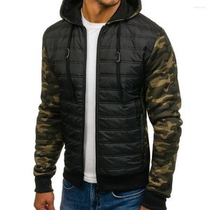 Roupas chinesas para homens para homens casaco casual casual Camuflage Man Jacket Man Harm Hooded Parka Big Size S-3xl