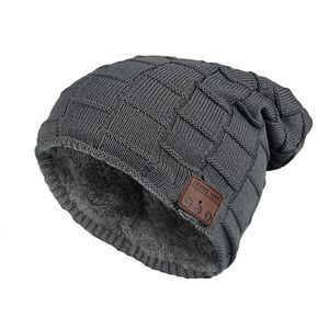 BeanieSkull Berretti Inverno Caldo Musica Cappello Sport Cuffie senza fili Cappelli Cuffia Cuffia Smart Cap Altoparlante Microfono Cappelli per i regali 231113