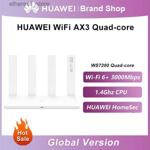 Roteadores versão global ax3 quad-core 1.4ghz roteador wi-fi sem fio wi-fi 6 + 3000 mbps amplificador de sinal wi-fi q231114