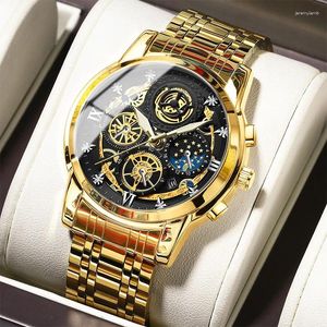 Relógios de pulso relógio de moda para homens top impermeável relógio de pulso luminoso mens quartzo relógios data