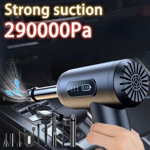 Sweepers Accessories 290000Pa Car Vacuum Cleaner Wireless Handheld Pump Cordless Robot for Home Appliance Strong Suction 231113