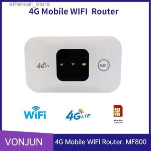 Routery MF800 MiFI 4G Universal Pocket Pocket Wi -Fi Mobile Hotspot Wireless odblokowany modem z gniazdem karty SIM Q231114