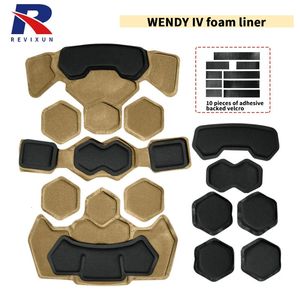 Taktiska hjälmar Revixun passar Wendy Helmet Pads Padding Kit Memory Foam Carpet för ACH MICH Ballistic Accessories 231113