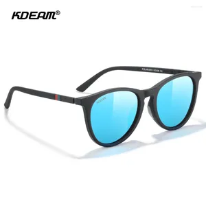 Solglasögon Original Pochromic Polarized Fashion Round Eyewear Men Women Outdoor Luxury Golf Sport HD Shades UV400 GAFAS KDEAM