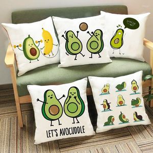 Cuscino Divertente Avocado Stampato Federa Decorativa Copridivano Fodera Per Sedia Cuscini Per Auto Custodia Per La Casa Regali Di Inaugurazione Della Casa