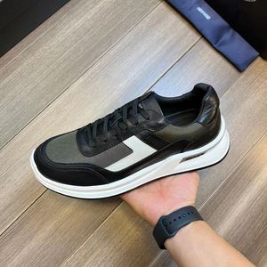 Kända män Casual Shoes Collision Cross Running Sneakers Italy Delicate Elastic Band Low Tops Perfect Army Green Calfskin Designer Basketball Trainers Box EU 38-45