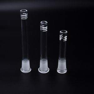 CSYC P005 Pipa da fumo Bong in vetro Downstem 14mm 18mm Maschio Femmina Giunto Basso Alto Pro Diffuso Giù Stelo con 6 tagli Circa 3,93/4,72/5,51 pollici di lunghezza