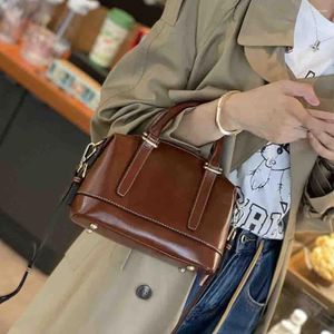 Abendtaschen Motingsome Luxus Kuh Pflanzengegerbtes Leder für Frauen Top Griff Retro Tasche Schulter Rindsleder Satchel Damen Geldbörsen 2023