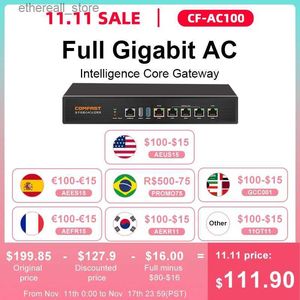 라우터 5 포트 ETHNERNET 전체 기가비트 AC 게이트웨이 라우팅 880MHz MT7621 AC 관리 플러그 및 플레이 핵심 게이트웨이 WiFi 프로젝트 라우터 Q231114